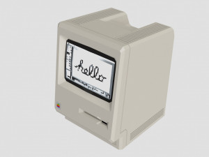 macintosh 128k 3D 모델