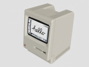 macintosh 128k 3D Model