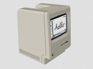 macintosh 128k 3D 모델