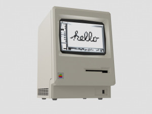 macintosh 128k 3D 모델
