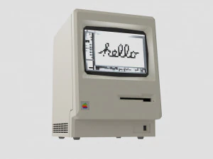 macintosh 128k 3D Model