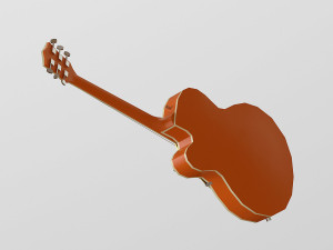 gretsch 6120 guitar lowpoly 3D 模型