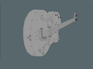 gretsch 6120 guitar lowpoly 3D 模型
