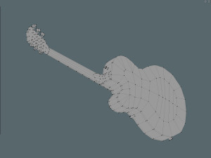 gretsch 6120 guitar lowpoly 3D 模型