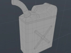 simple free jerrycan 3D Model