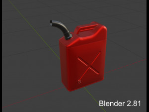 simple free jerrycan 3D 模型