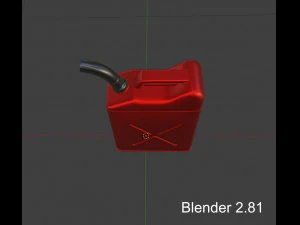 simple free jerrycan 3D Model