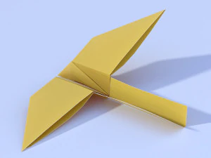 paperplane 1 origami 3D Model