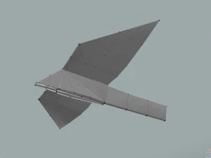 paperplane 1 origami 3D Model