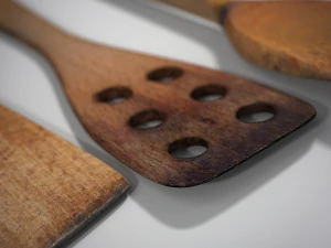 wooden spatula 3D Model