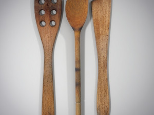 wooden spatula 3D मॉडल