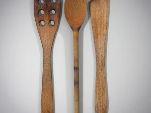 wooden spatula 3D Model