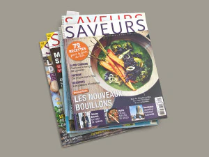 요리 잡지 더미 3D 모델