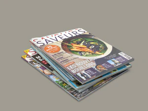 cooking magazines stack 3D Model