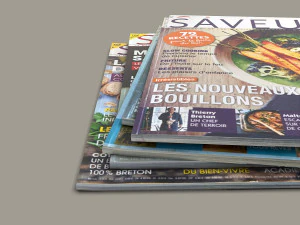 cooking magazines stack 3D Model