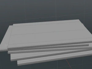 cooking magazines stack 3D Model