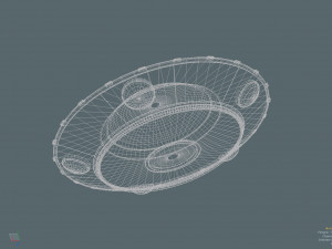 ufo flying saucer Modèle 3D