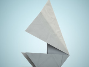 origami boat 3D Model
