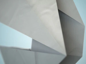 perahu origami Model 3D