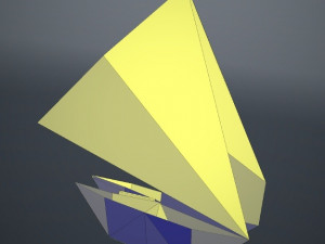 origami boat 3D Model