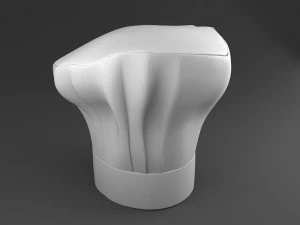 chef hat two 3D Model