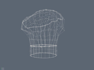 chef hat two Model 3D
