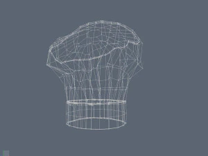chef hat two 3D Model