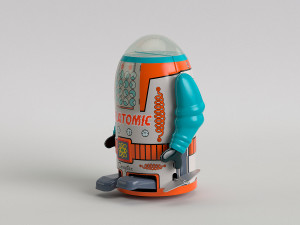 vintage tin toy robot 3D 模型