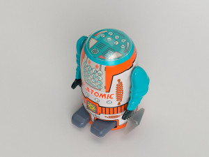 vintage tin toy robot 3D 模型