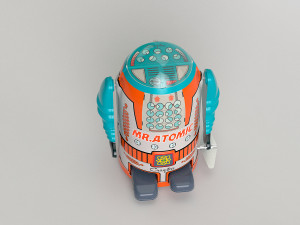 vintage tin toy robot 3D 模型
