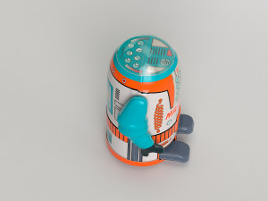 vintage tin toy robot 3D 模型
