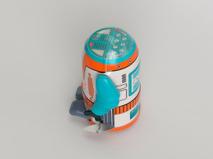 vintage tin toy robot 3D 模型