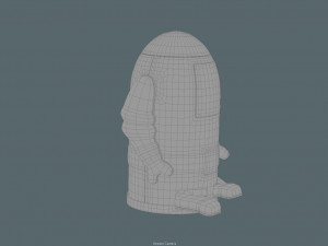 vintage tin toy robot 3D 模型