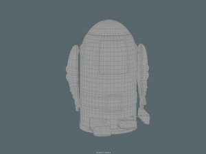 vintage tin toy robot 3D 模型