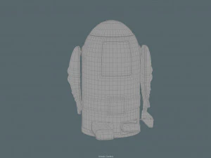 vintage tin toy robot 3D Model
