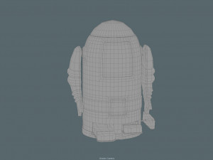 vintage tin toy robot 3D 模型