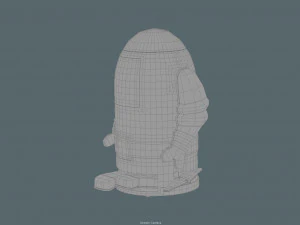 vintage tin toy robot 3D Model
