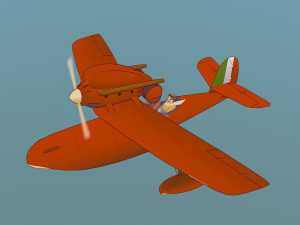 porco rosso 3D Модель