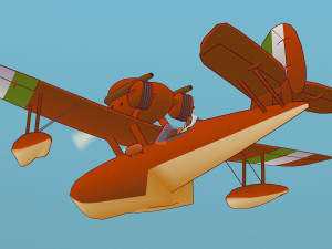 porco rosso 3D Модель