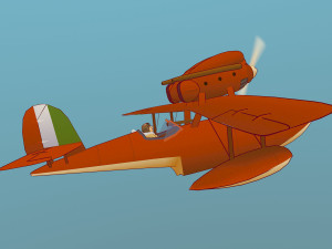 porco rosso 3D Модель