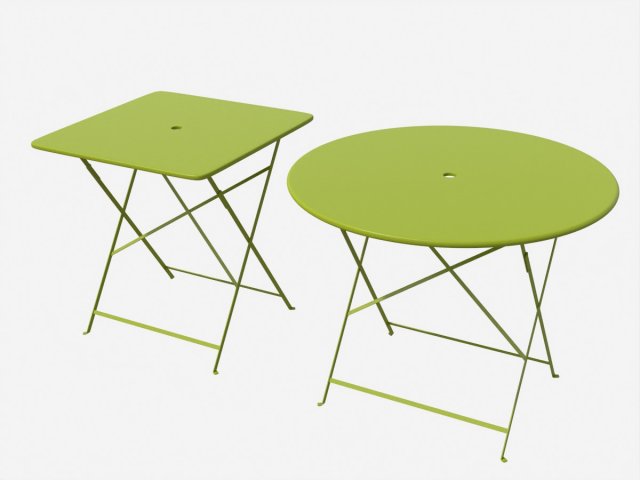 bistrot metal tables 3D 모델 .c4d .max .obj .3ds .fbx .stl .blend 
