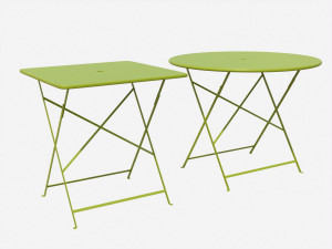 bistrot metal tables 3D 모델