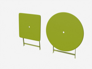 bistrot metal tables 3D 모델