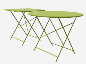 bistrot metal tables 3D 모델