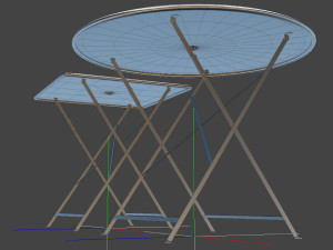 bistrot metal tables 3D 모델