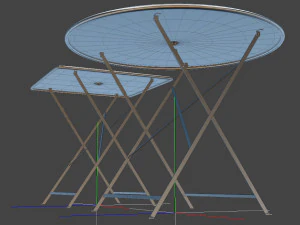 bistrot metal tables 3D Model