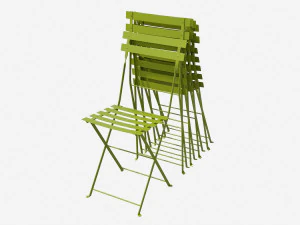 silla bistrot de metal Modelo 3D