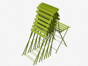 bistrot metal chair 3D Model
