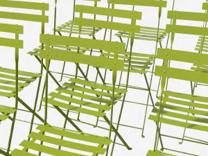 bistrot metal chair 3D Model