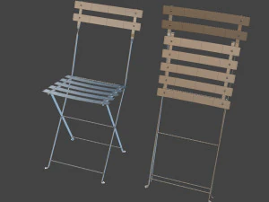 bistrot metal chair 3D Model